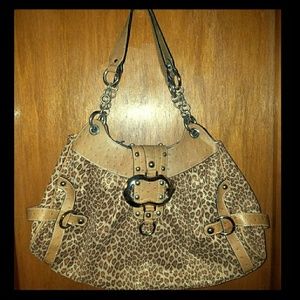 Guess Oversized Leopard Print Handbag